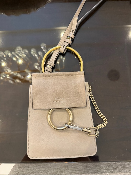Chloe Handbags - Beige Chloe Mini Leather & Suede crossbody bag